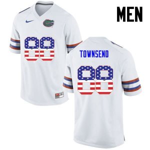 Men's Florida Gators #88 Tommy Townsend NCAA Nike White USA Flag Fashion Authentic Stitched College Football Jersey CTC0862XO